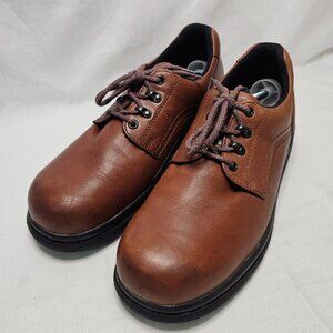 Red Wing 8619 Leather Work Casual Soft Toe Oxfords Brown Men's Size 12D - VTG